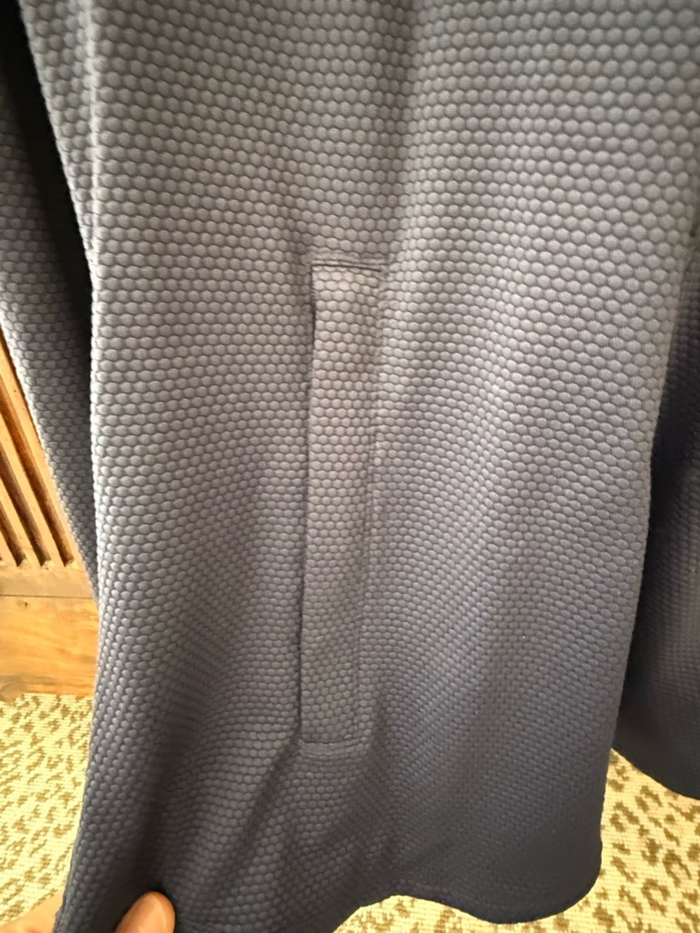 Tommy Bahama Navy Lightweight Textured Zip Jacket - Picture 3 of 4